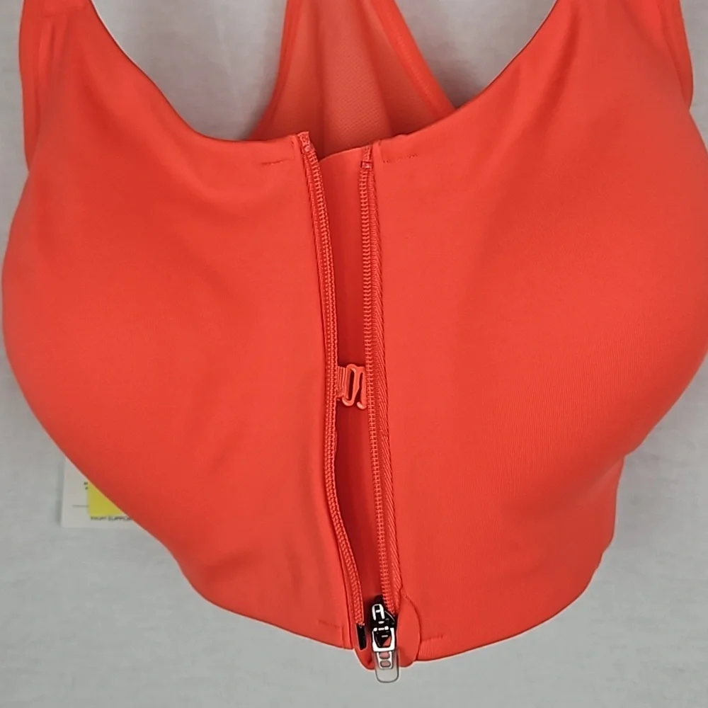 NEW 34D Orange Sports Bra High Support NWT